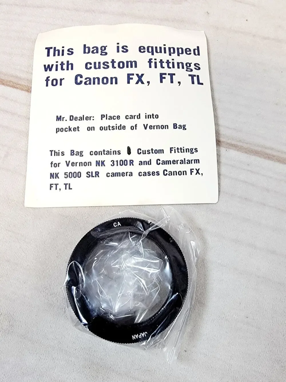 Canon CA Adapter For FX, FT, TL Mount Camera Lens WITH T / T2 Screw Mount - NEW